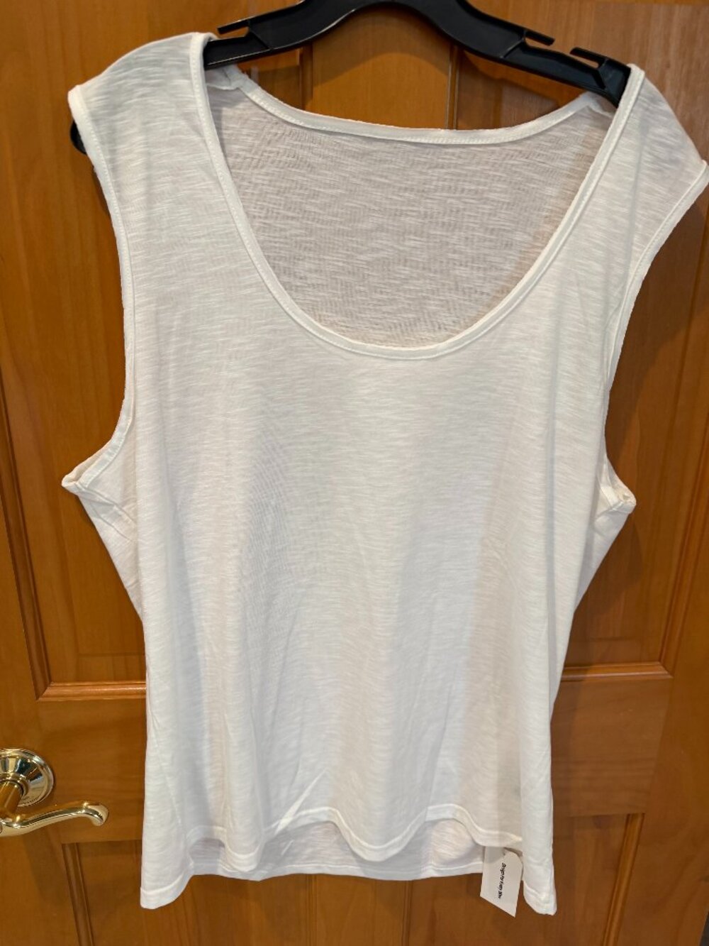 Tank Top Mens White Muscular Large NWT